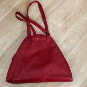 Italian genuine leather Oval Room shoulder bag